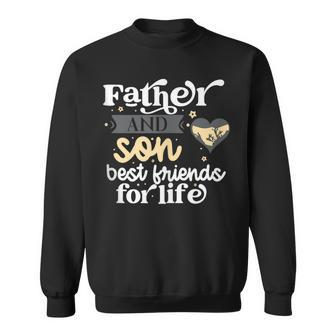 Father And Son Best Friends For Life Fist Bump Father's Day Sweatshirt - Thegiftio UK