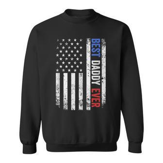 Father's Day Best Daddy Ever With Us American Flag Sweatshirt - Thegiftio UK