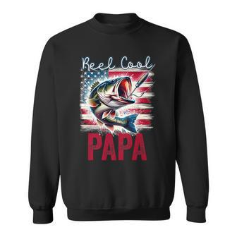 Fathers Day Fisherman Reel Cool Papa Fishing Lover Sweatshirt - Thegiftio UK