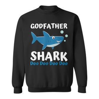 Fathers Day From Godson Goddaughter Godfather Shark Sweatshirt - Seseable