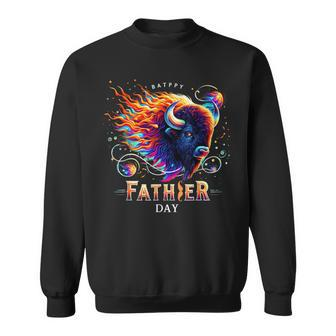 Father's Day-Inspired By The-Majesty Of America Bison Sweatshirt - Thegiftio UK