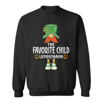 The Favorite Child Leprechaun Saint Patrick's Day Party Sweatshirt | Mazezy
