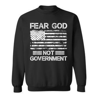 Fear God Not Government American Flag Sweatshirt - Monsterry AU