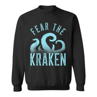 Fear The Kraken Vintage Kraken Tentacles Octopus Kraken Sweatshirt - Seseable