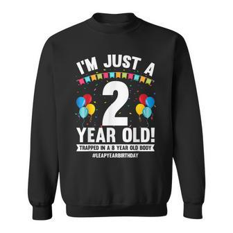 Feb 29Th Birthday Leap Year 8Th Birthday 8 Years Old Sweatshirt - Seseable