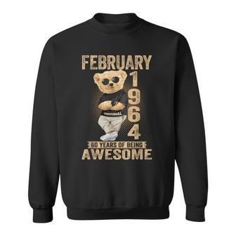 February 1964 60Th Birthday 2024 60 Years Of Being Awesome Sweatshirt - Monsterry UK