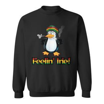 Feelin' Irie Patois Jamaica Penguin Jamaican Slang Sweatshirt - Monsterry UK