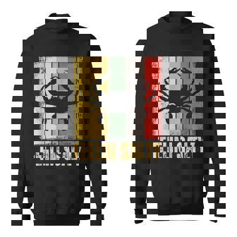 Feelin Salty Maryland Crab Retro Vintage Sweatshirt - Seseable