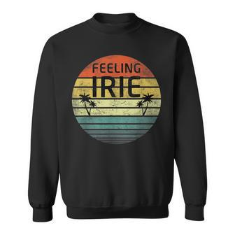 Feeling Irie Retro Sunset Jamaica Reggae Rasta Sweatshirt - Monsterry DE