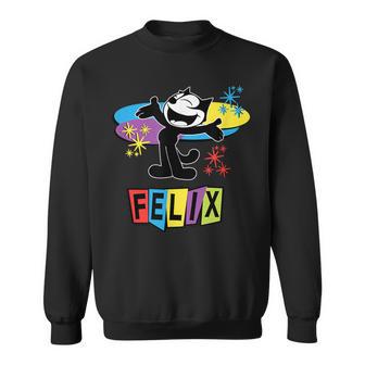 Felix Cat Comics Retro Futurist Tv In Joyful Happy Sweatshirt - Monsterry AU