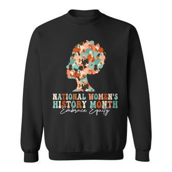 Feminist National Women's History Month 2024 Embrace Equity Sweatshirt - Monsterry UK