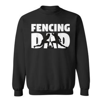 Fencing Dad Father Fencing Silhouette Sweatshirt - Monsterry CA
