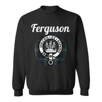 Ferguson Clan Scottish Name Coat Of Arms Tartan Sweatshirt - Seseable