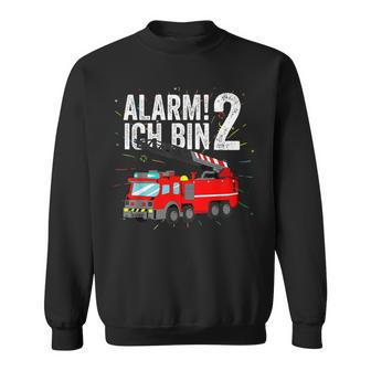 Feuerwehr Geburtstag Alarm Ich Bin 2 Sweatshirt für Kinder - Seseable