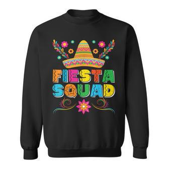 Fiesta Squad Cinco De Mayo Family Matching Mexican Sombrero Sweatshirt | Mazezy