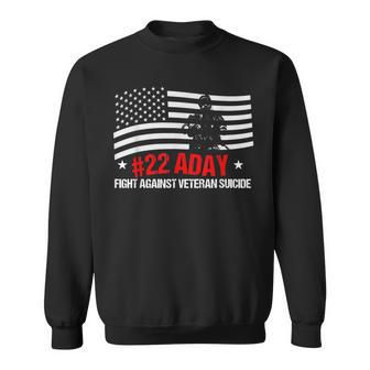 Fight Against Veteran Suicide Awareness Ptsd Veteran 22 Day Sweatshirt - Monsterry UK