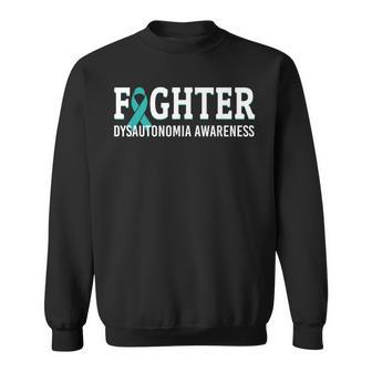 Fighter Dysautonomia Awareness Turquoise Ribbon Warrior Sweatshirt - Monsterry DE