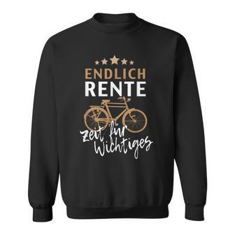 Finally Rente Zeit Für Important Pensioner Bike Black Sweatshirt - Seseable