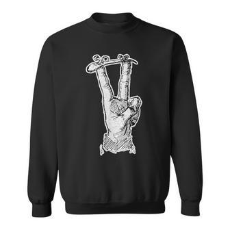 Fingerboarding Victory Finger Skateboard Hobby Sweatshirt - Seseable