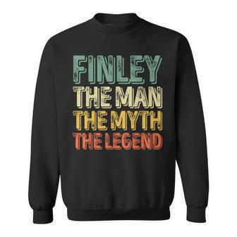 Finley The Man The Myth The Legend First Name Finley Sweatshirt - Seseable