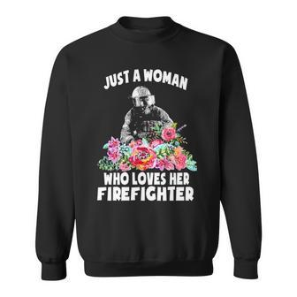 Firefighter Love My Firefighter Sweatshirt | Mazezy