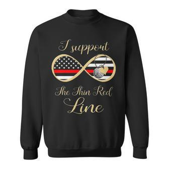 Firefighter I Support The Thin Red Line Sweatshirt | Mazezy UK