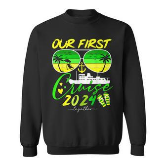 Our First Cruise 2024 Together Matching Couples Sweatshirt - Monsterry UK