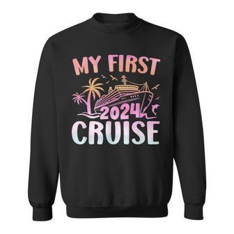My First Cruise 2024 Vacation Matching Family Cruise Ship Sweatshirt - Seseable