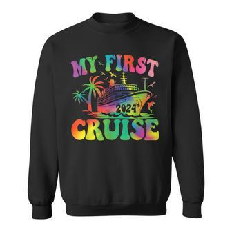 My First Cruise 2024 Vacation Matching Family Cruise Trip Sweatshirt - Thegiftio UK