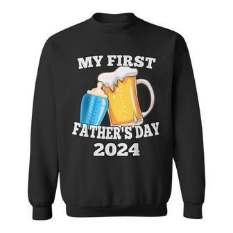 My First Father's Day As A Dad Father's Day 2024 Best Sweatshirt - Seseable