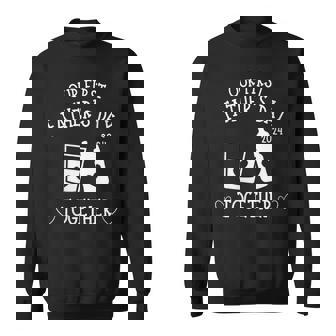 Our First Father's Day Together 2024 Dad Whiskey Lover Men's Sweatshirt - Thegiftio