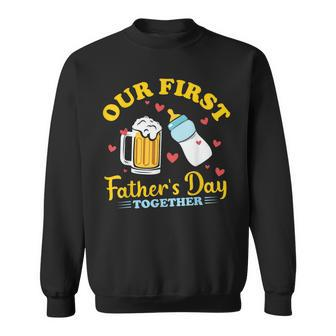 Our First Father's Day Together Dad And Son Daughter 2024 Sweatshirt - Thegiftio UK