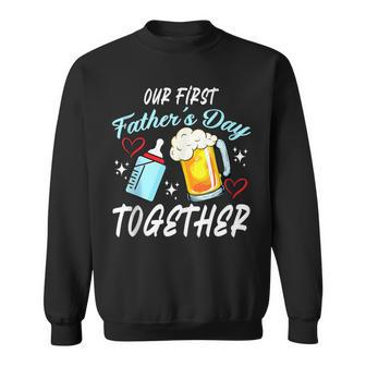 Our First Father's Day Together New Dad Father Sweatshirt - Thegiftio UK
