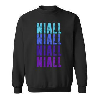 First Name Niall I Love Niall Vintage Sweatshirt - Seseable