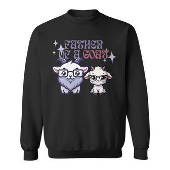 First Time Daddy Goat Father New Dad Fathers Day Sweatshirt - Seseable