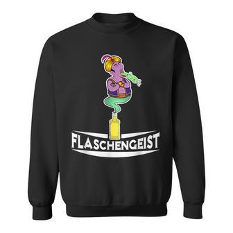 Flaschengeist Djinn Saufen Kotzen Alcohol Gin Spirit Sweatshirt - Seseable