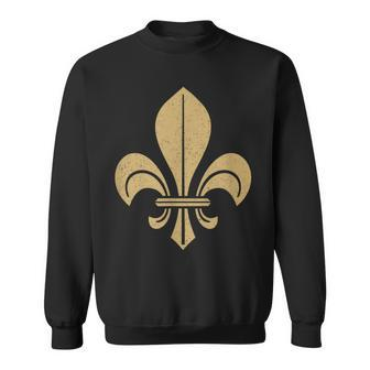 Fleur De Lis Fleur-De-Lys Symbol French Heraldry France Sweatshirt - Monsterry
