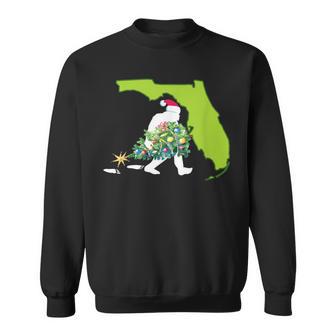 Florida Bigfoot State Christmas Tree T Sweatshirt - Monsterry