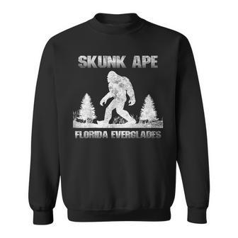 Florida Everglades Skunk Ape Bigfoot Retro Vintage Sweatshirt - Monsterry