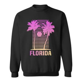 Florida Sunset Colors Aesthetic Classic Sweatshirt - Thegiftio UK