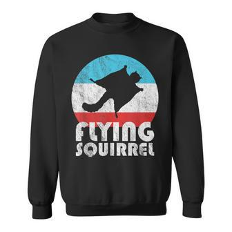 Flying Squirrel Vintage Retro Silhouette Sweatshirt - Monsterry UK