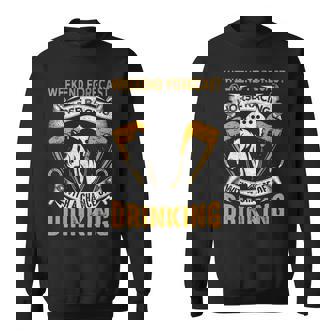 Weekend Forecast Horse Racing Track Derby Fathers Day Sweatshirt | Mazezy