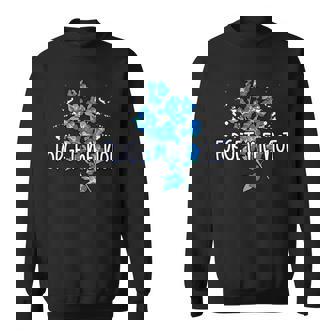 Forget-Me-Not Alzheimer's Awareness Myosotis Forget-Me-Not Sweatshirt - Thegiftio