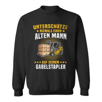 Forklift Driver Underestimates Camp Worker Fun Sweatshirt - Geschenkecke