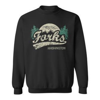 Forks Washington Vintage Sweatshirt - Monsterry AU