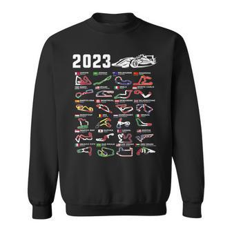 Formula 1 2023 Calendar For Racing Car Fan Sweatshirt - Seseable