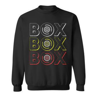 Formula Racing Car Box Box Box Radio Call To Pit Box Vintage Sweatshirt - Monsterry DE