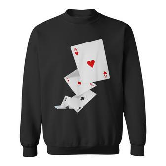 Four Aces Poker Idea For Poker Fans Sweatshirt - Monsterry AU