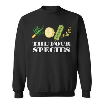 The Four Species Sukkot Etrog Jewish Holiday Sukkah Novelty Sweatshirt - Monsterry UK