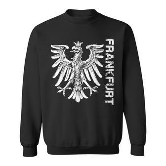 Frankfurt With Eagle In Retro Style Sweatshirt - Geschenkecke